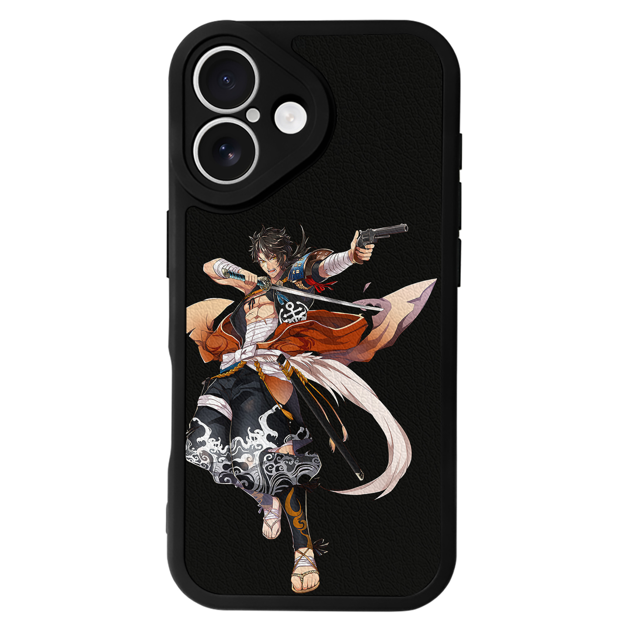 （画像用） 刀剣乱舞 Touken Ranbu 【iPhone 16シリーズ対応】シリコンスマホケース（レザー調） 材質：シリコン